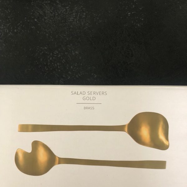 Couverts à salade en laiton – Image 3