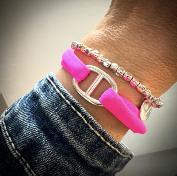 Bracelet Fizz bouée rose fluo – Image 3