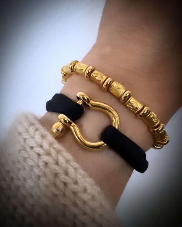 Bracelet Absolu doré - noir – Image 2
