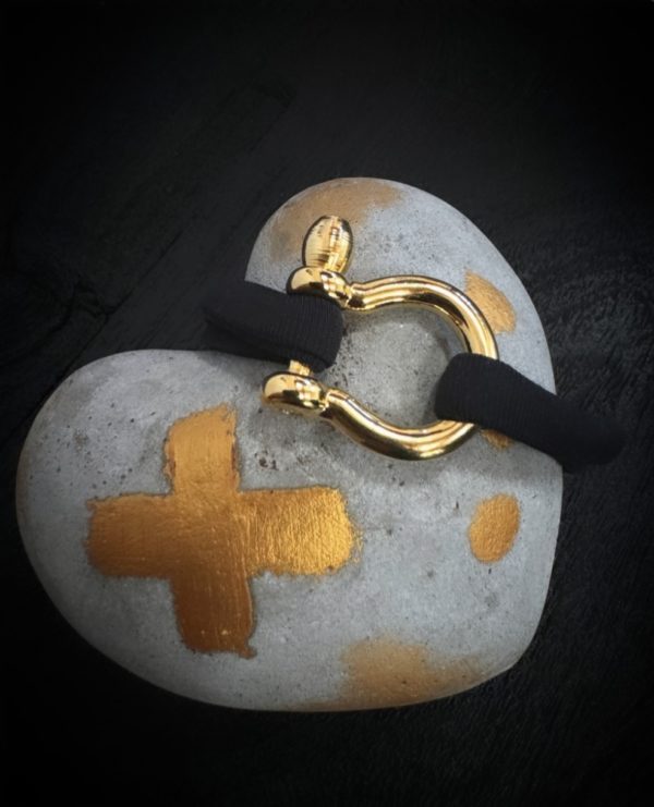 Bracelet Absolu doré - noir