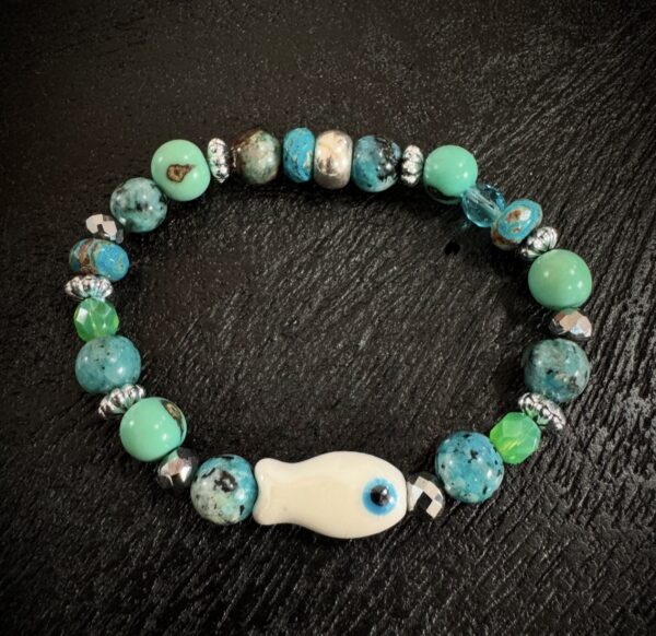 Bracelet Poisson blanc