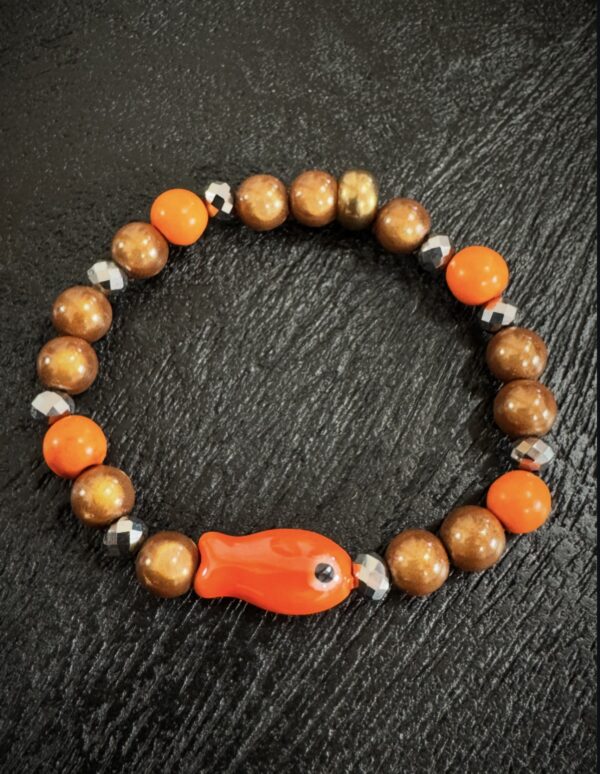 Bracelet Poisson orange