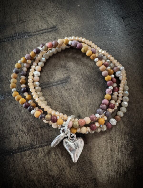 Set de 4 bracelets - couleurs d'automne