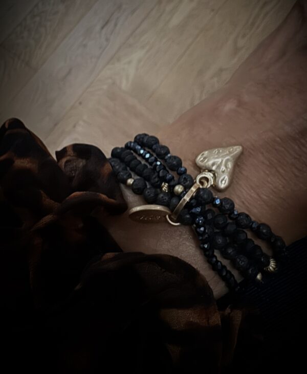 Set de 4 bracelets - noir et bleu nuit – Image 2