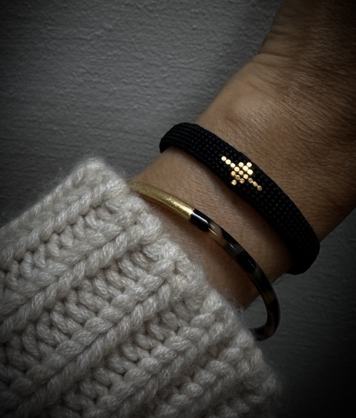 Bracelet cuir noir 2 – Image 5