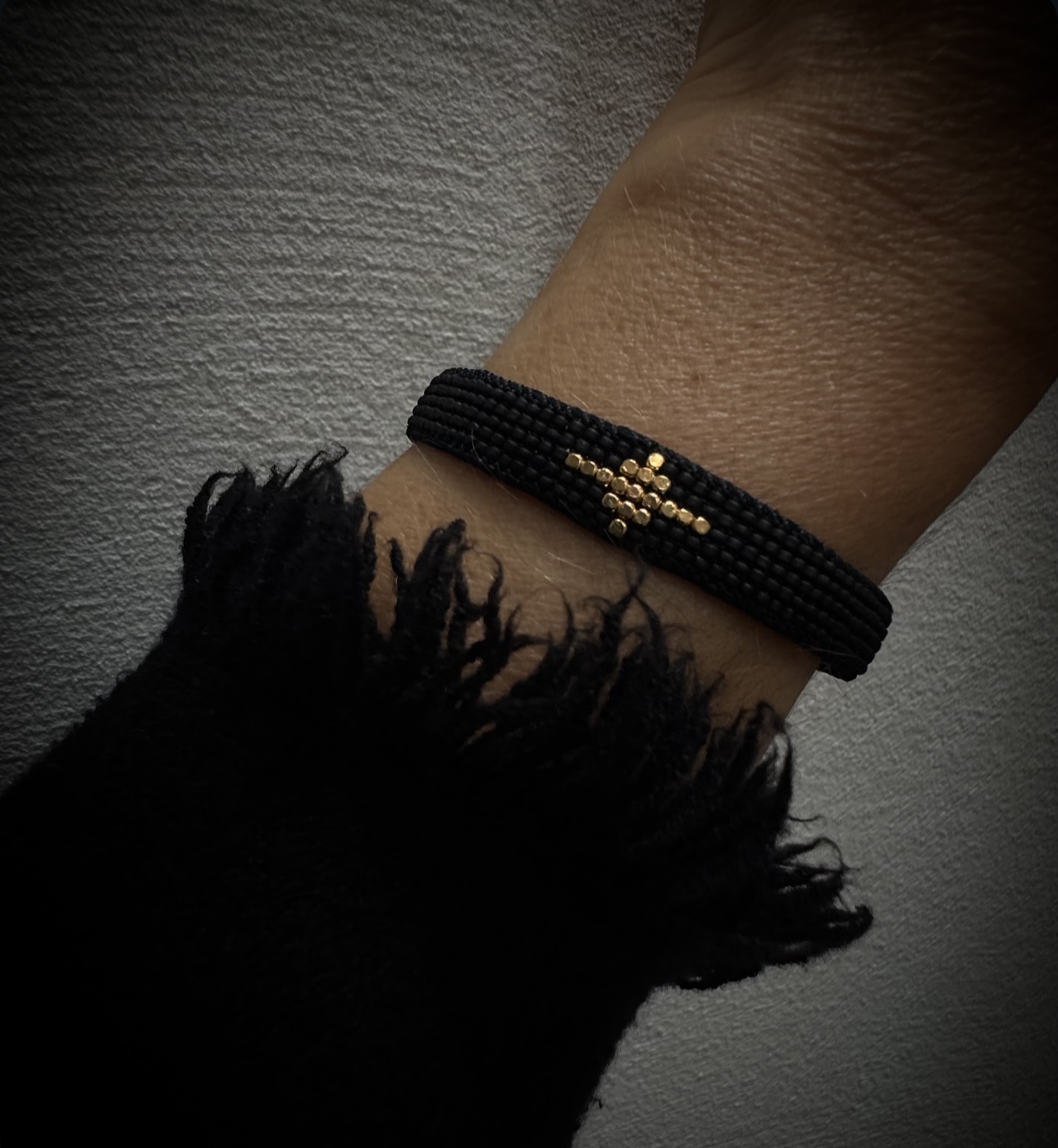 Bracelet cuir noir 2