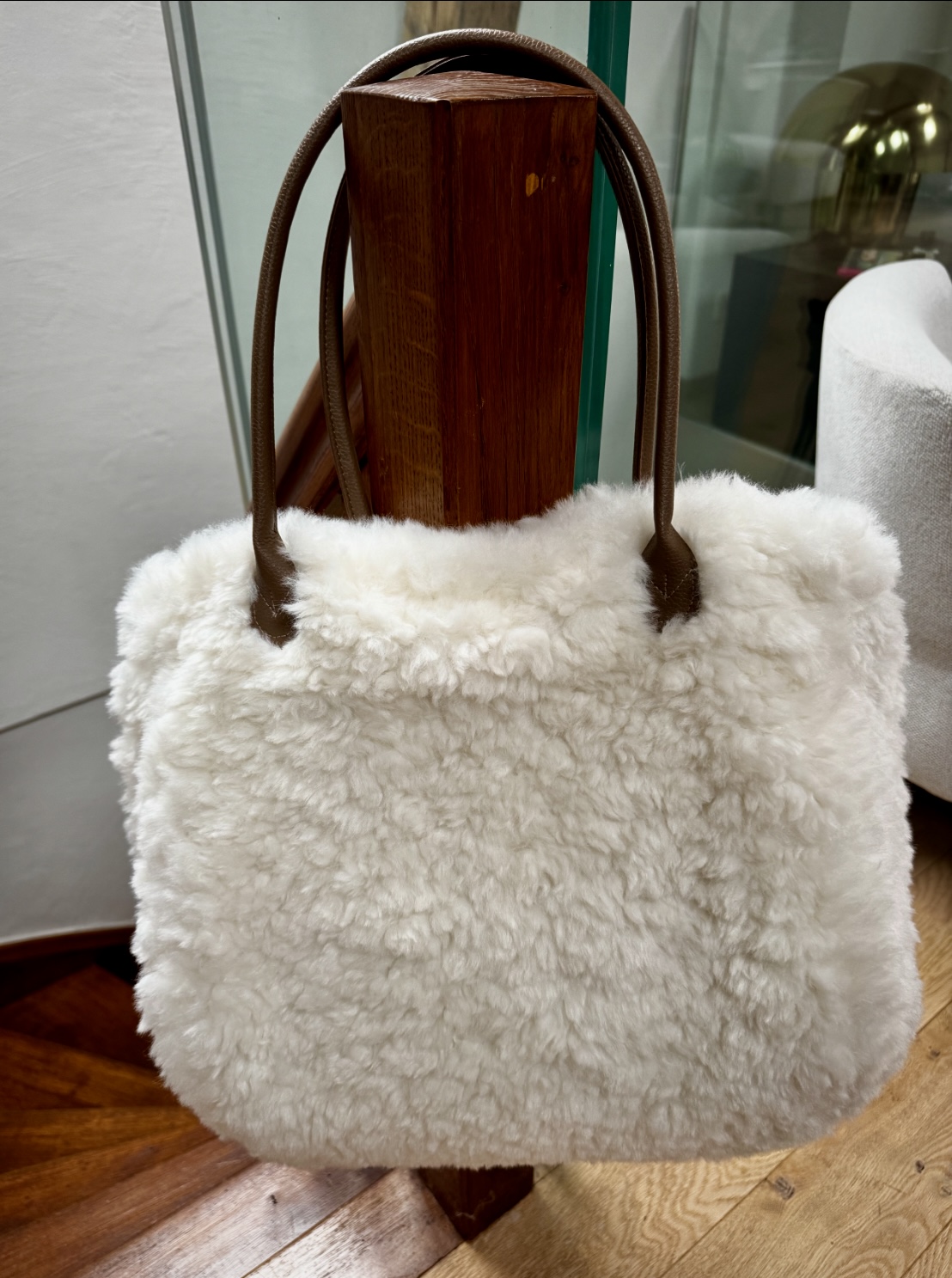 Sac grand cabas blanc doudou – Image 4